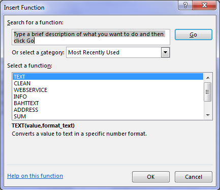 Excel Function Key Shortcuts 9 Insert Function