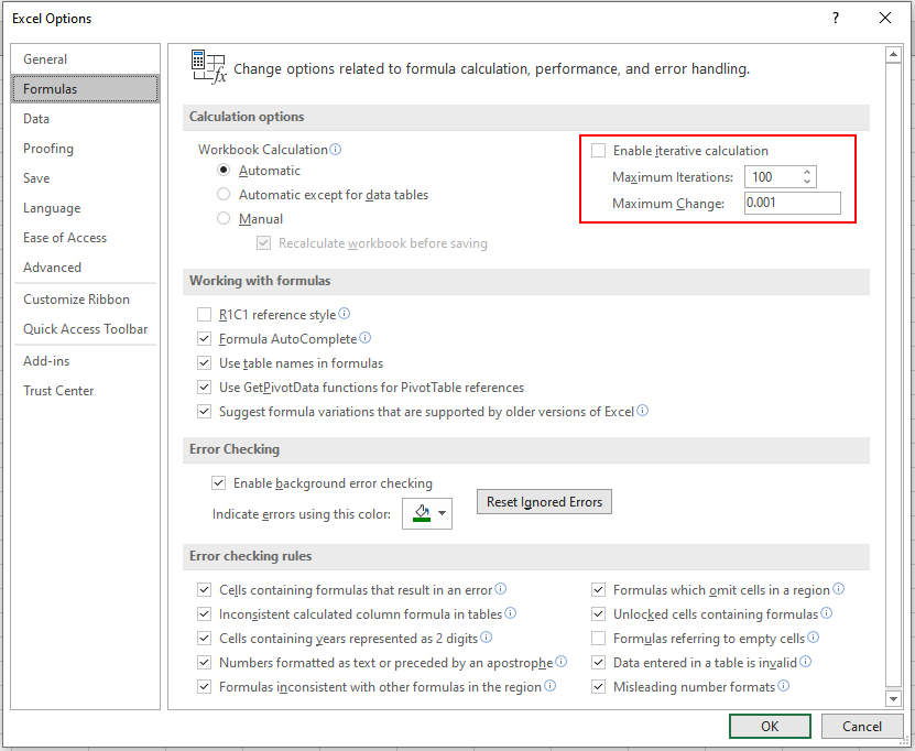 How to Find and Fix Circular References in Excel 9 How to Enable/Disable Iterative Calculations in Excel