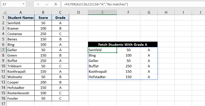 Excel FILTER Function – How To Use 2 Plain-vanilla Version of the Filter function