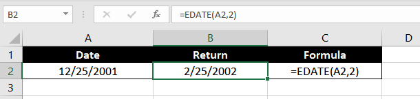 How To Add Days, Months & Years to Dates In Excel 3 Add Months to a Date in Excel
