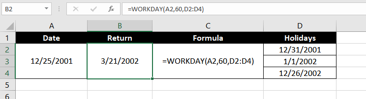 How To Add Days, Months & Years to Dates In Excel 5 Add Working Days to a Date in Excel
