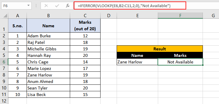 Excel IFNA Function – How To Use 5 IFNA vs IFERROR Function
