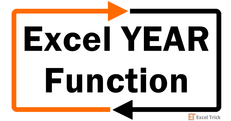 Excel YEAR Function – How To Use 1 Excel YEAR Function