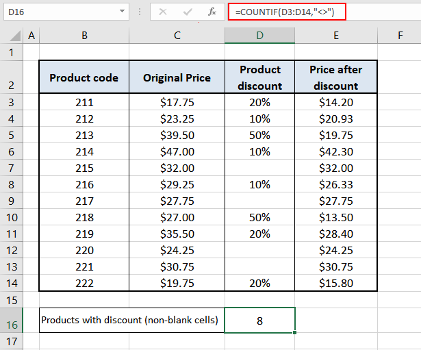 Count if Cell is Not Blank (or Not Empty) 3 CountIf-Non-Blank-Cells-COUNTIF-Function-02