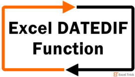 Excel DATEDIF Function