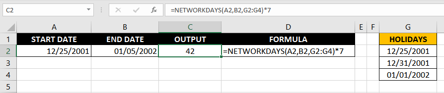 Excel NETWORKDAYS Function – How To Use 4 Compute Hours Between Dates