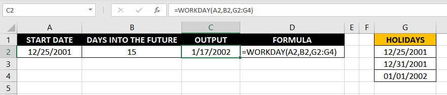 Excel NETWORKDAYS Function – How To Use 7 WORKDAY vs NETWORKDAYS Function