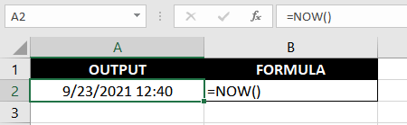 Excel NOW Function – How To Use 2 Plain Vanilla Formula for the NOW Function