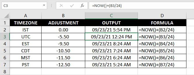 Excel NOW Function – How To Use 5 NOW Function & Timezones
