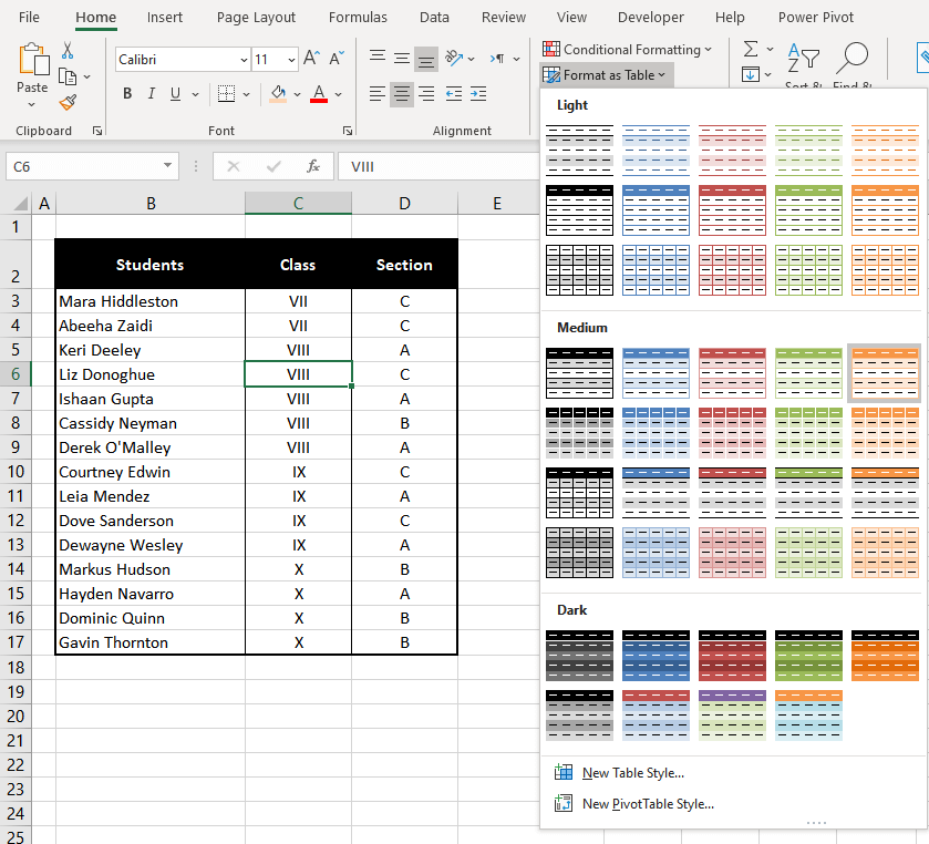 How to Highlight Every Other Row in Excel (3 Easy Ways) 15 Using Table Styles