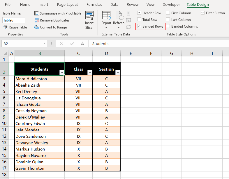 How to Highlight Every Other Row in Excel (3 Easy Ways) 17 the rows in the table should be highlighted alternately