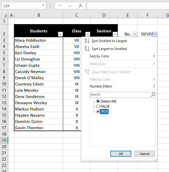 How to Highlight Every Other Row in Excel (3 Easy Ways) 5 uncheck the Select All checkbox, then filter the column to any one group