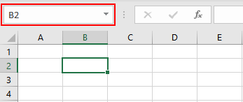 Name Box In Excel - All You Need To Know 3 Displays the Address of the Active Cell