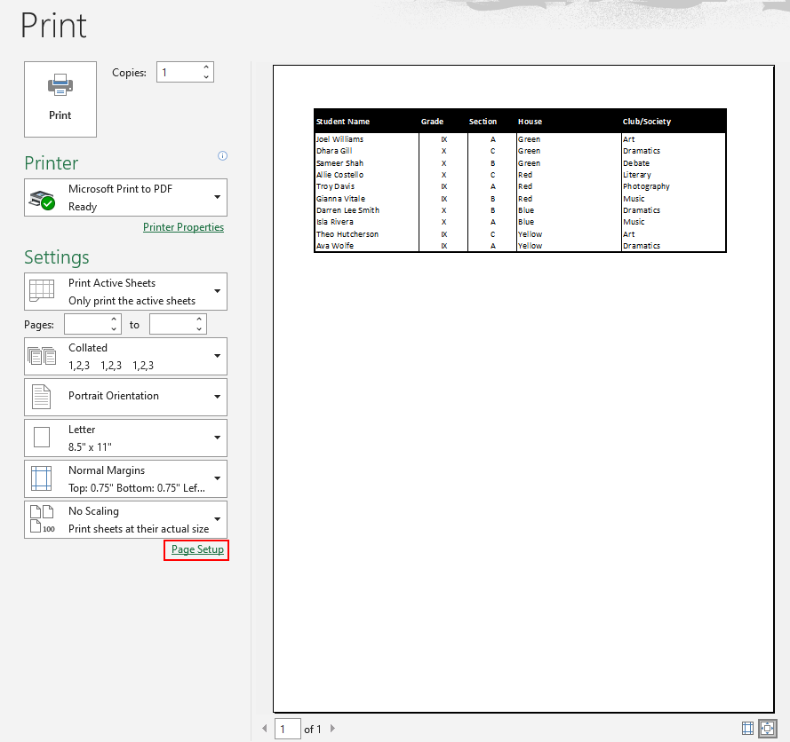 How to Print Gridlines in Excel - (Step-by-Step Guide) 10 Using Print Preview Mode