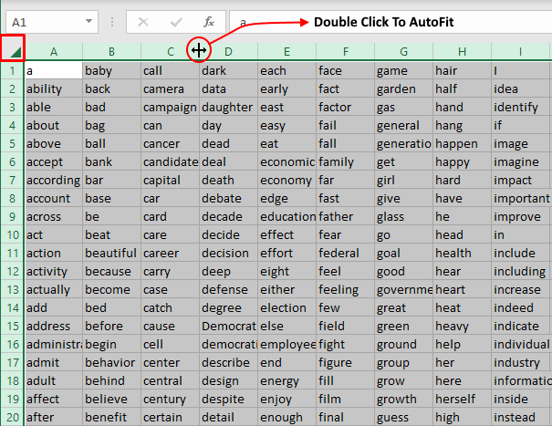 How to Autofit Rows & Columns in Excel (Quick & Easy Ways) 11 AutoFit Whole Worksheet