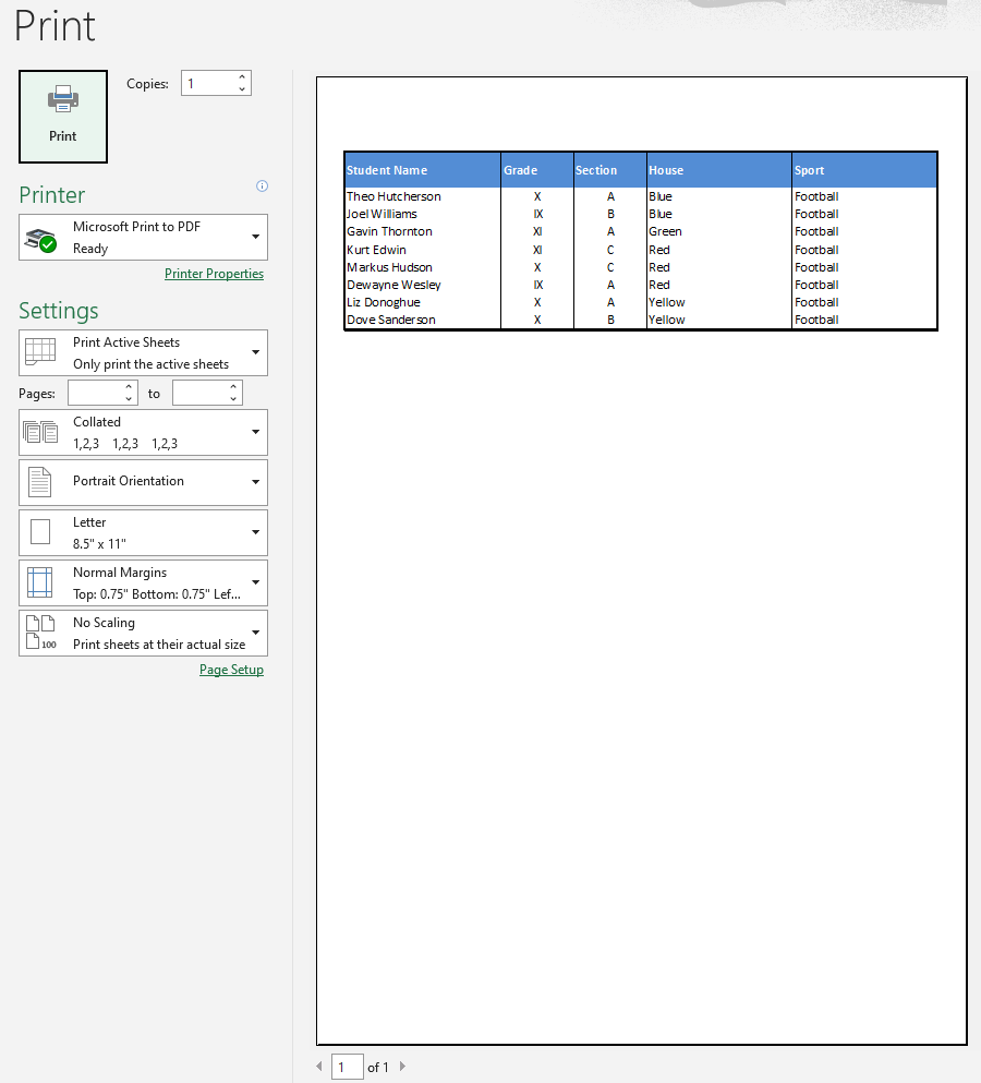 How to Set Print Area in Excel (+ Modify & Clear Print Area) 5 You can confirm the print area from the Print Preview