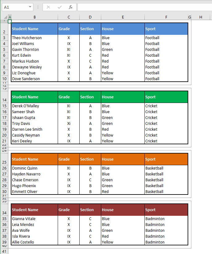 How to Set Print Area in Excel (+ Modify & Clear Print Area) 9 How to Set Multiple Print Areas in Excel