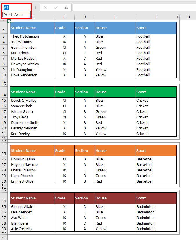 How to Set Print Area in Excel (+ Modify & Clear Print Area) 36 Selecting the Print Area
