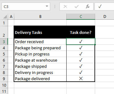 How To Insert a Checkmark Symbol (✓) In Excel 12 Checkmarks-with-Autocorrect-Functionality-11