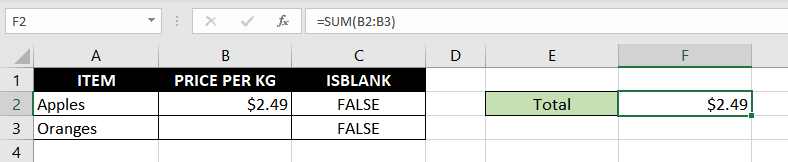 #VALUE! Error In Excel – How To Fix 6 gain, the SUM function will work just fine