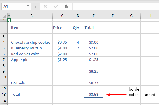 How to Change Border Color in Excel (3 Easy Ways) 10 Change Border Color Using Format Cells Dialog