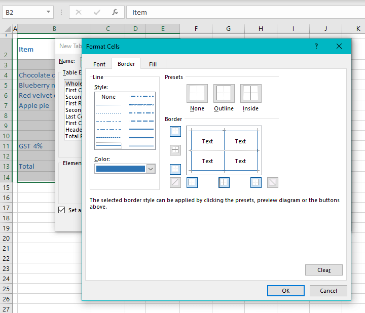 How to Change Border Color in Excel (3 Easy Ways) 20 Set a Custom Table Style