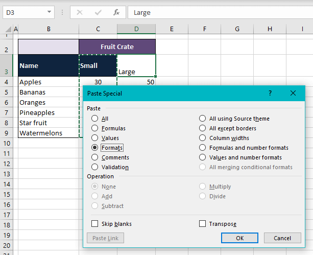 How to Copy Formatting in Excel (3 Easy Ways + Shortcut) 14 Copy Formats Using Paste Special