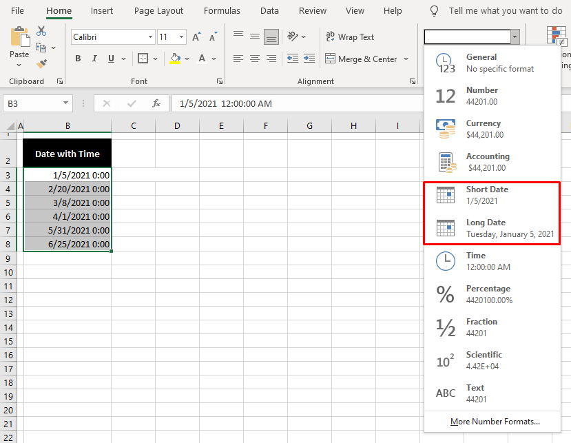How to Remove Time From Date/Timestamp in Excel 18 Remove Time from Date Using Text to Columns