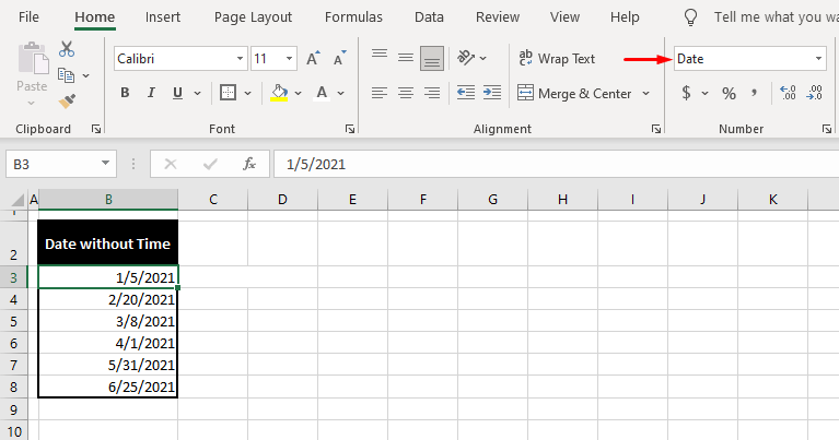 How to Remove Time From Date/Timestamp in Excel 19 Remove Time from Date Using Text to Columns
