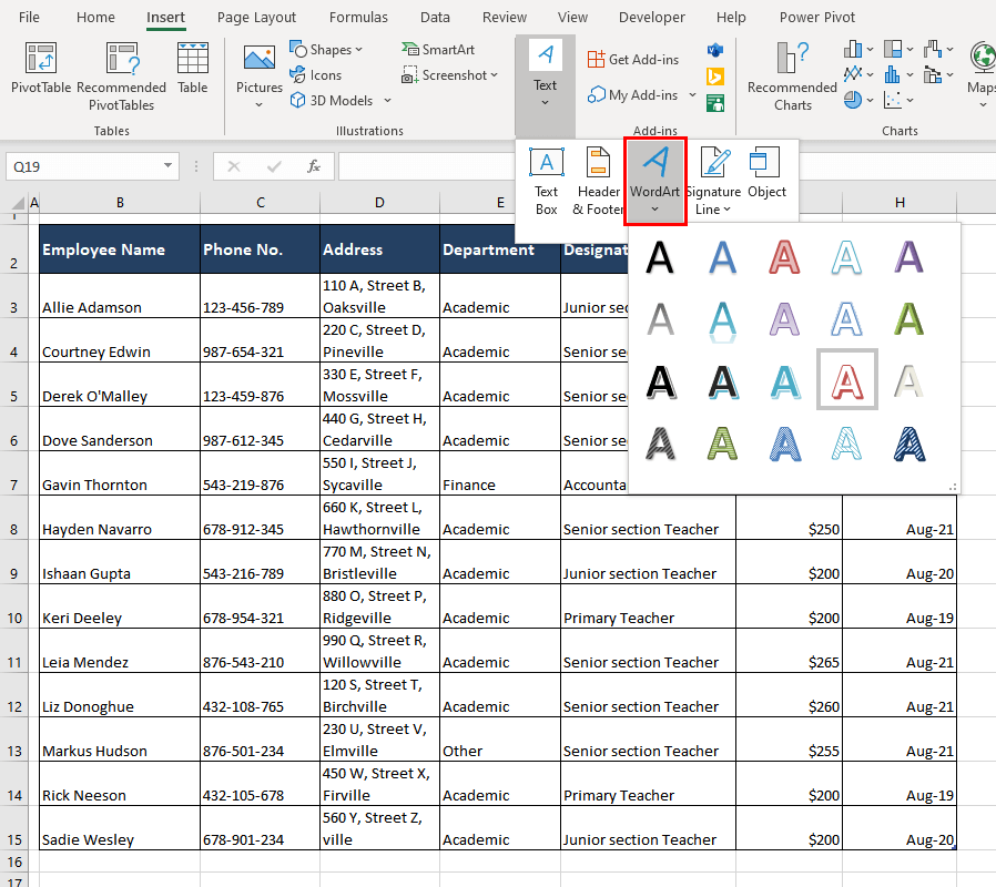 How to Add, Modify, & Remove Watermark in Excel 2 Add Watermark as Editable Text In Excel