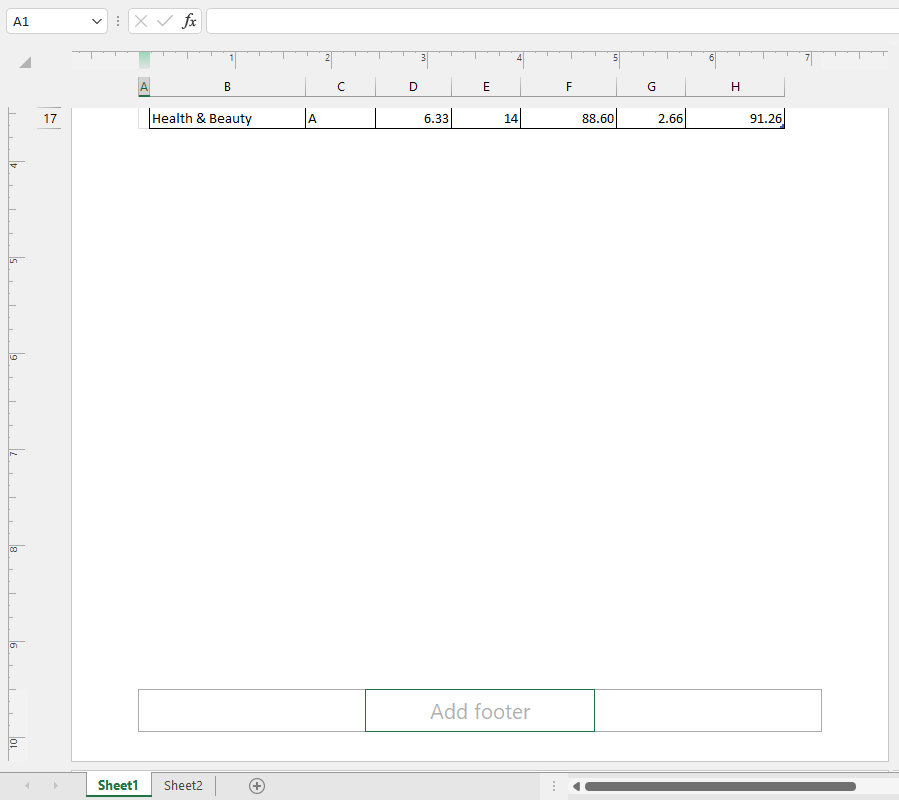 How to Insert Page Numbers in Excel (In 2 Easy Ways) 4 Insert Page Numbers from Page Layout View