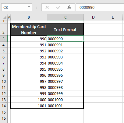 How to Add Leading Zeros in Excel (5 Easy Ways + VBA) 9 Converting the Number Into Text
