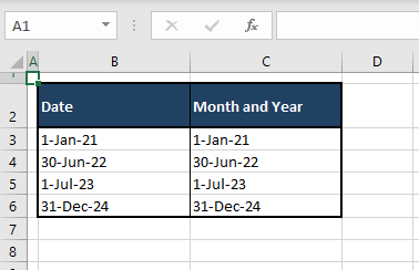 How to Convert Date to Month and Year in Excel (3 Easy Ways) 7 Using Date Formats