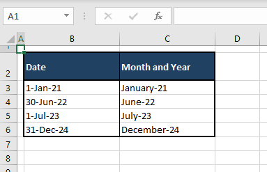 How to Convert Date to Month and Year in Excel (3 Easy Ways) 11 Using Date Formats