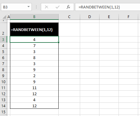 Generate Random Numbers in Excel (5 Easy Ways + VBA) 5 Using RANDBETWEEN Function