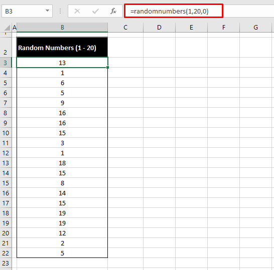 Generate Random Numbers in Excel (5 Easy Ways + VBA) 24 Using VBA To Generate Random Numbers