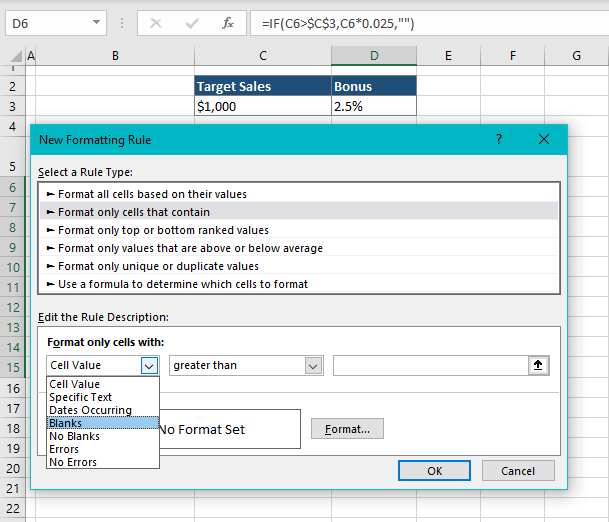 How to Highlight Blank Cells in Excel (In 4 Easy Ways) 3 Highlight Blank Cells Using Conditional Formatting