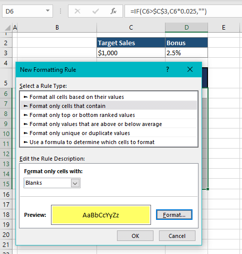 How to Highlight Blank Cells in Excel (In 4 Easy Ways) 6 Highlight Blank Cells Using Conditional Formatting