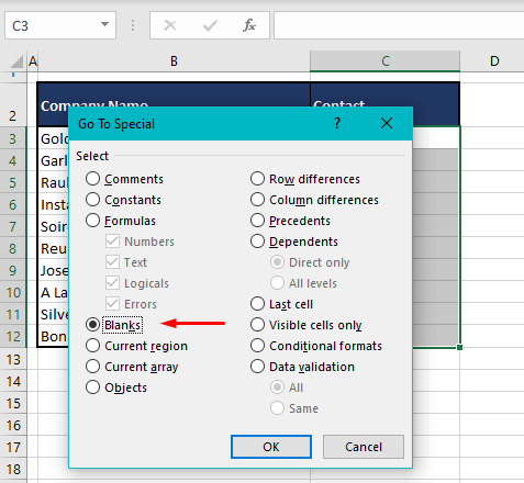 How to Highlight Blank Cells in Excel (In 4 Easy Ways) 17 Select & Highlight Blank Cells