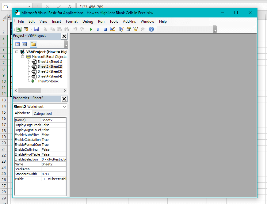 How to Highlight Blank Cells in Excel (In 4 Easy Ways) 20 Highlight Blank Cells Using VBA