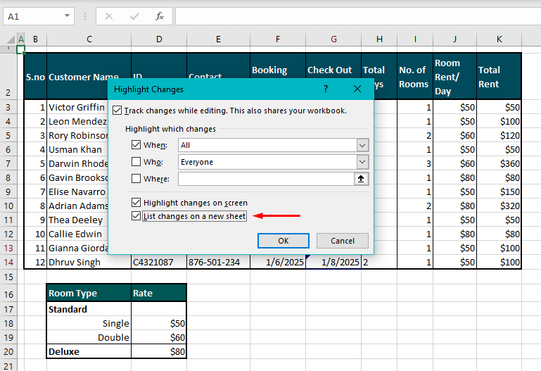 How to Track Changes in Excel (Easy Step-by-Step) 26 Getting a List of All the Changes