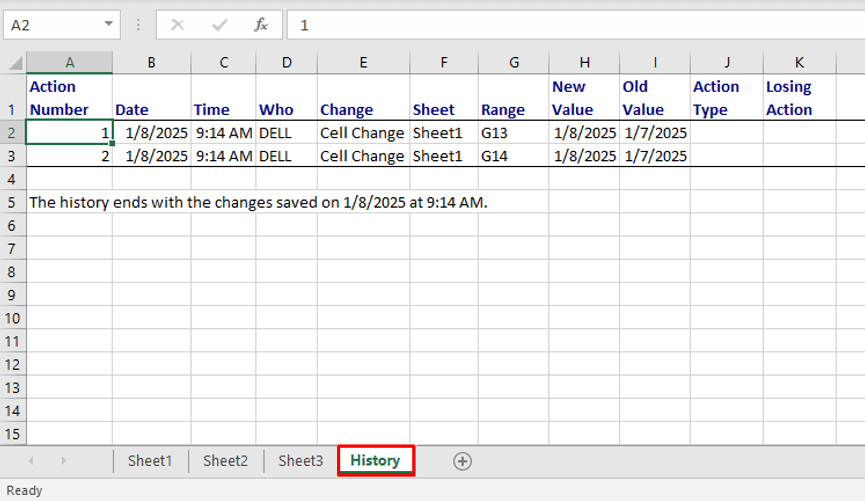 How to Track Changes in Excel (Easy Step-by-Step) 27 Getting a List of All the Changes