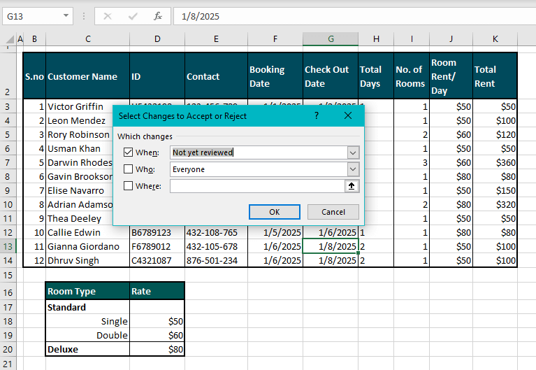 How to Track Changes in Excel (Easy Step-by-Step) 29 Accepting/Rejecting Changes