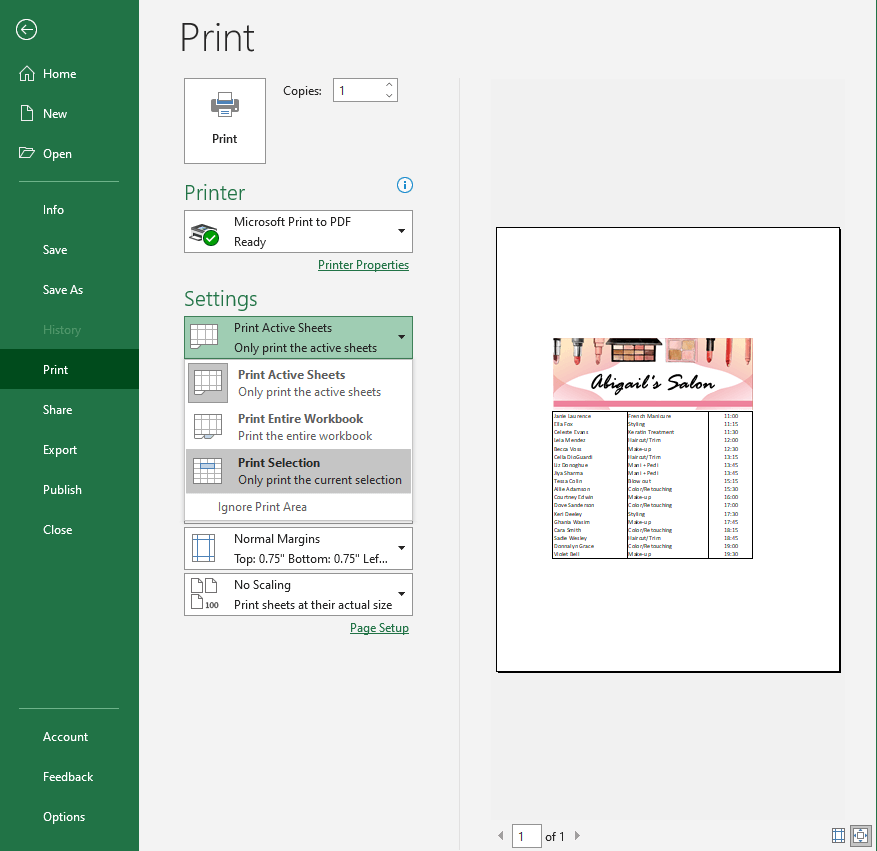 How to Center a Worksheet Horizontally & Vertically in Excel 8 Print Selection