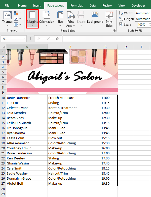 How to Center a Worksheet Horizontally & Vertically in Excel 15 Using Custom Margins