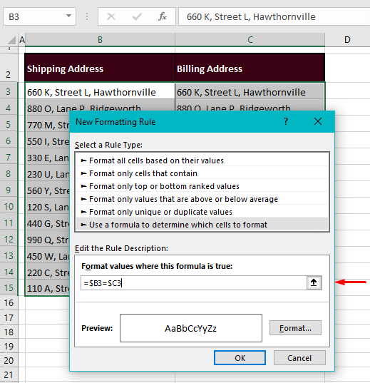 How to Compare Two Columns in Excel (6 Quick & Easy Ways) 8 Compare & Highlight Cells with Matching Data (side by side)