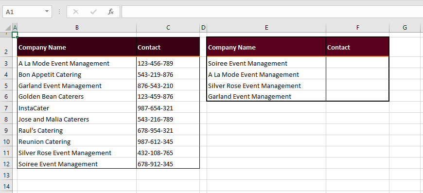 How to Compare Two Columns in Excel (6 Quick & Easy Ways) 20 Compare Two Columns & Pull Matches (Exact Match)