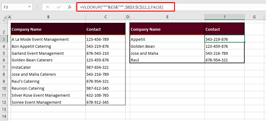 How to Compare Two Columns in Excel (6 Quick & Easy Ways) 22 Compare Two Columns & Pull Matches (Partial Match)