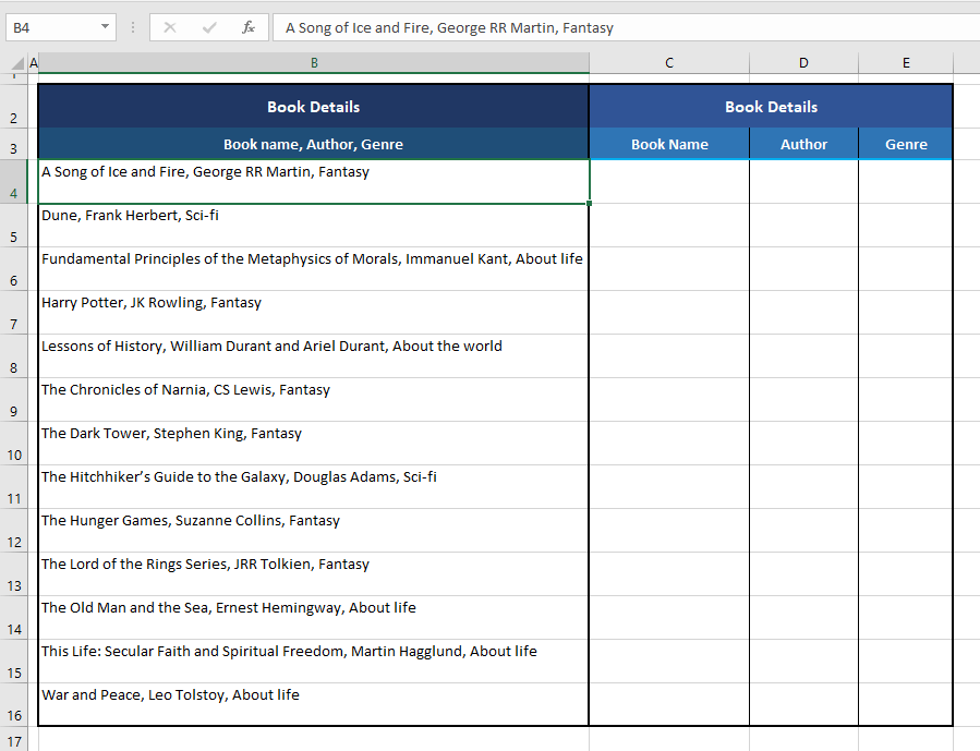 How to Split/Separate Text in Excel (3 Easy Ways + VBA) 2 How To Split Text In Excel