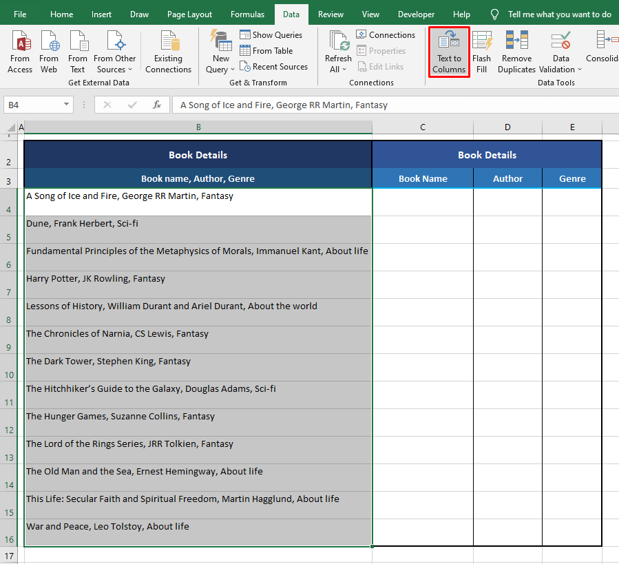 How to Split/Separate Text in Excel (3 Easy Ways + VBA) 3 Using Text to Columns